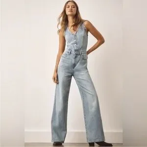 Free People Pants Jumpsuits New Nwt Levis Denim Vest Deep